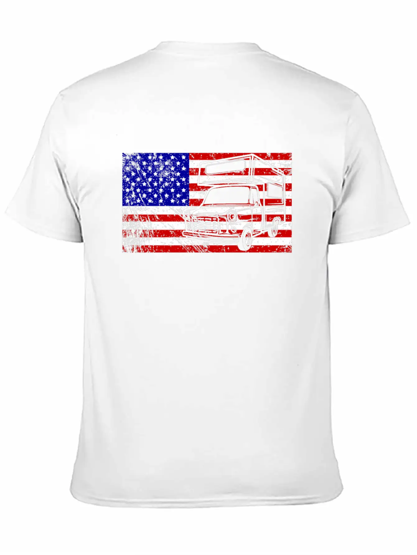 Camping Usa American Flag Camper Outdoor Gift Love Unisex Casual T-Shirt – Clean Design For Daily Comfort