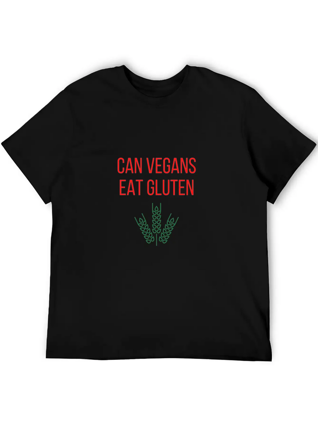 Can Vegans Eat Gluten,vegan Food Near Me Unisex Short Sleeve Soft Cotton T-Shirt – Casual Everyday Wear