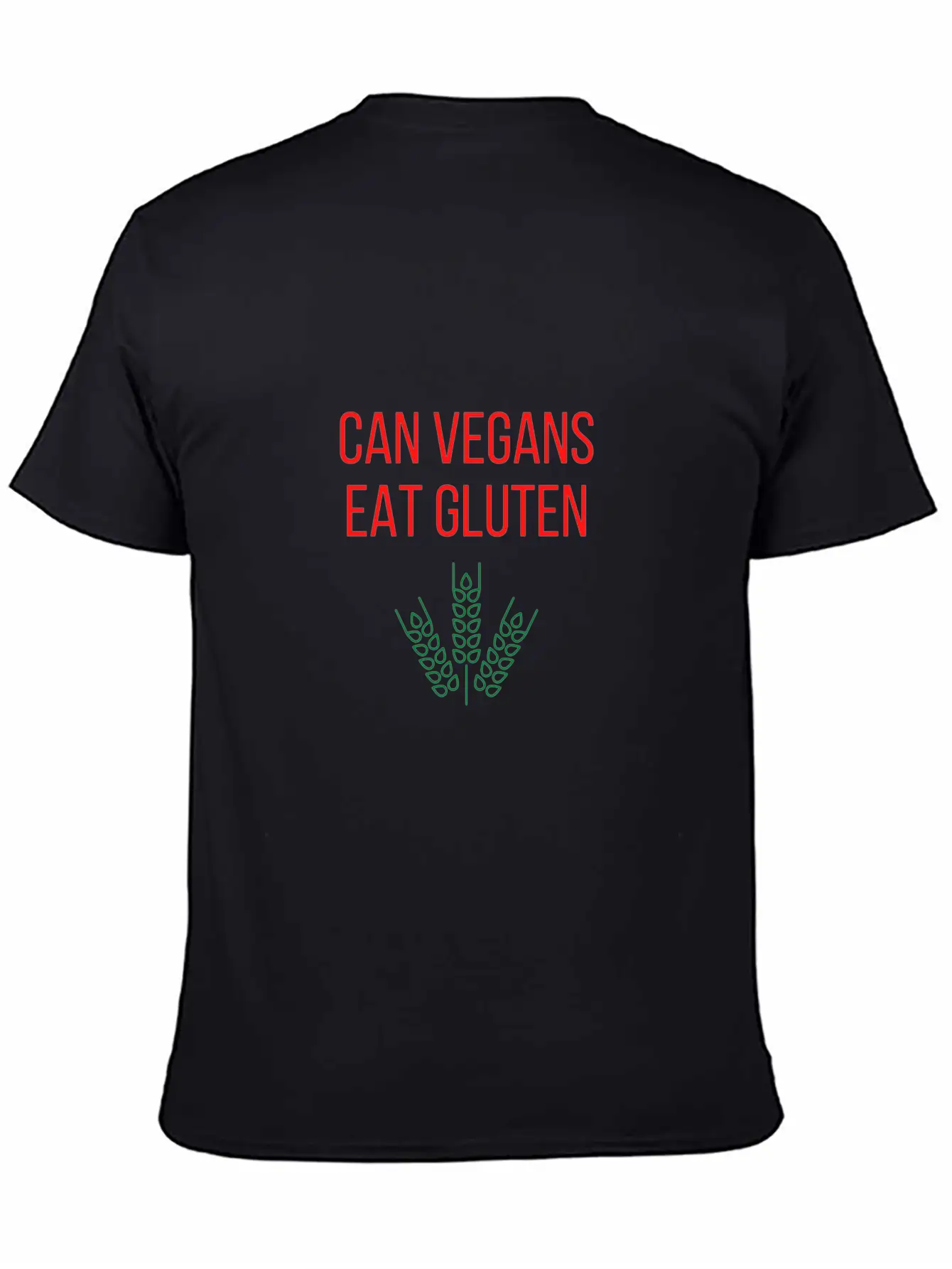 Can Vegans Eat Gluten,vegan Food Near Me Unisex Short Sleeve Soft Cotton T-Shirt – Casual Everyday Wear