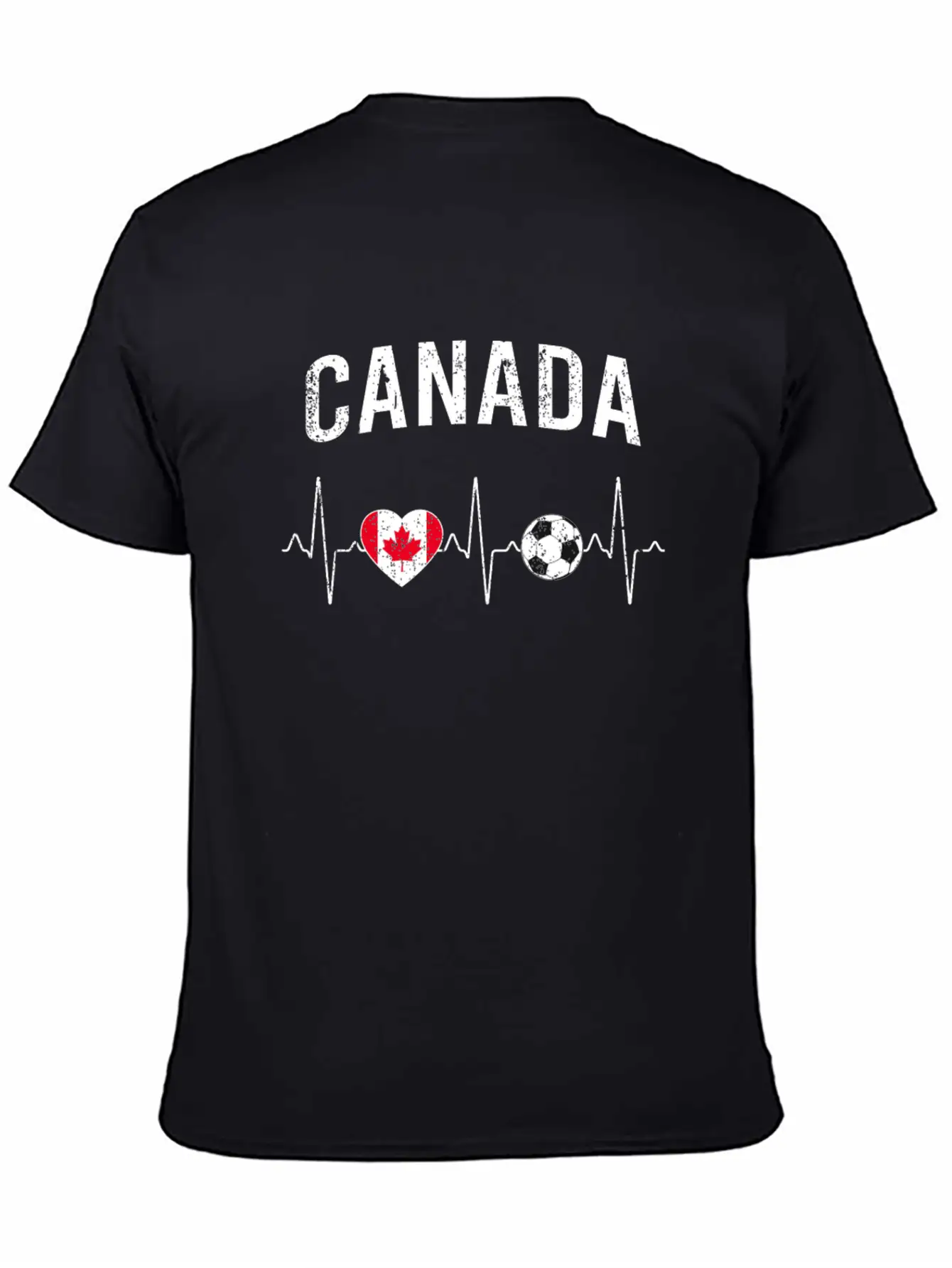 Canada Soccer Heartbeat Breathable Soft Cotton T-Shirt – Timeless Casual Look