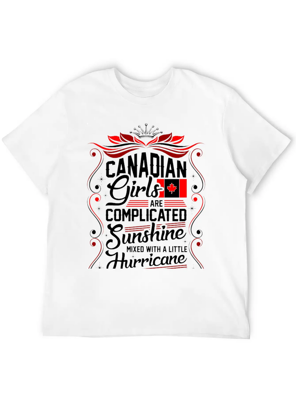 Canadian Girls Are Completed Sunshine Unisex Short Sleeve Soft Cotton T-Shirt – Casual Everyday Wear