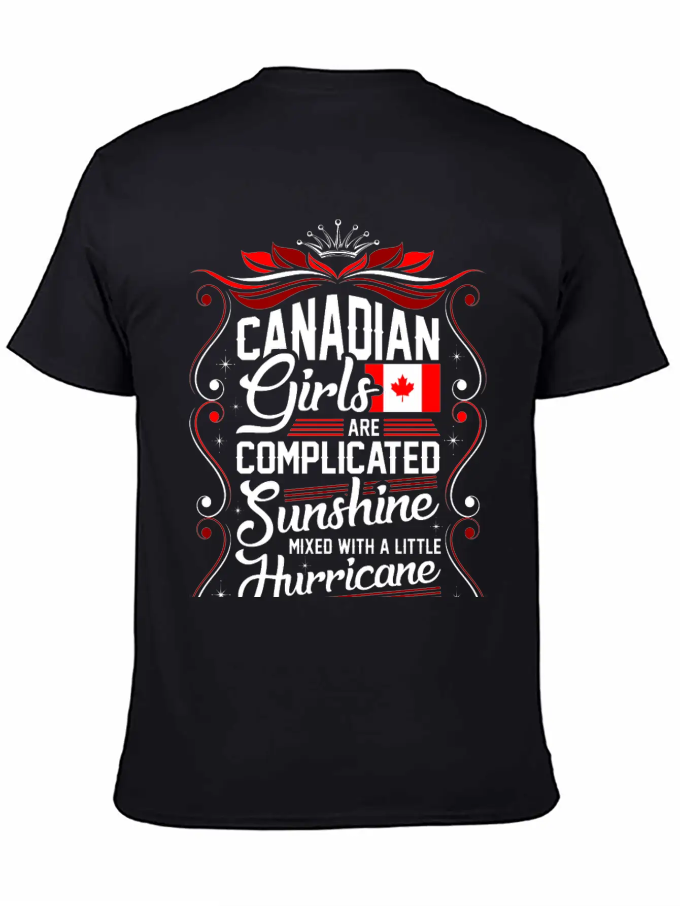 Canadian Girls Are Completed Sunshine Unisex Short Sleeve Soft Cotton T-Shirt – Casual Everyday Wear
