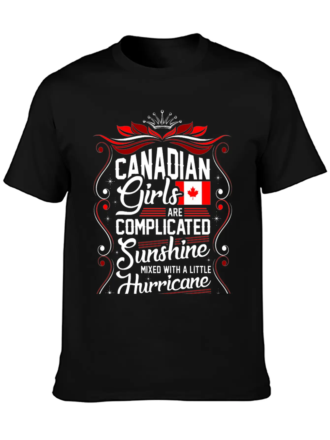 Canadian Girls Are Completed Sunshine Unisex Short Sleeve Soft Cotton T-Shirt – Casual Everyday Wear