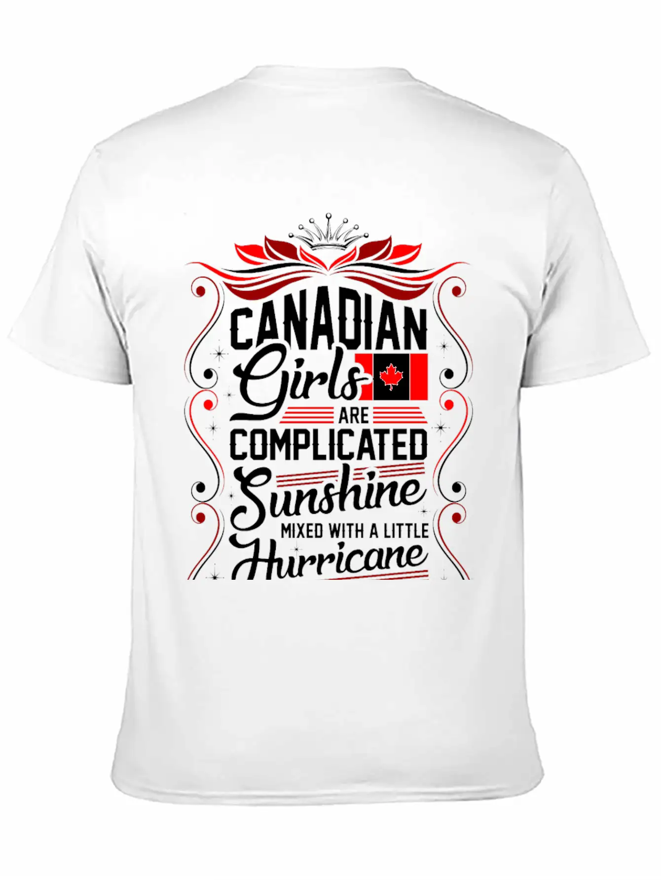 Canadian Girls Are Completed Sunshine Unisex Short Sleeve Soft Cotton T-Shirt – Casual Everyday Wear