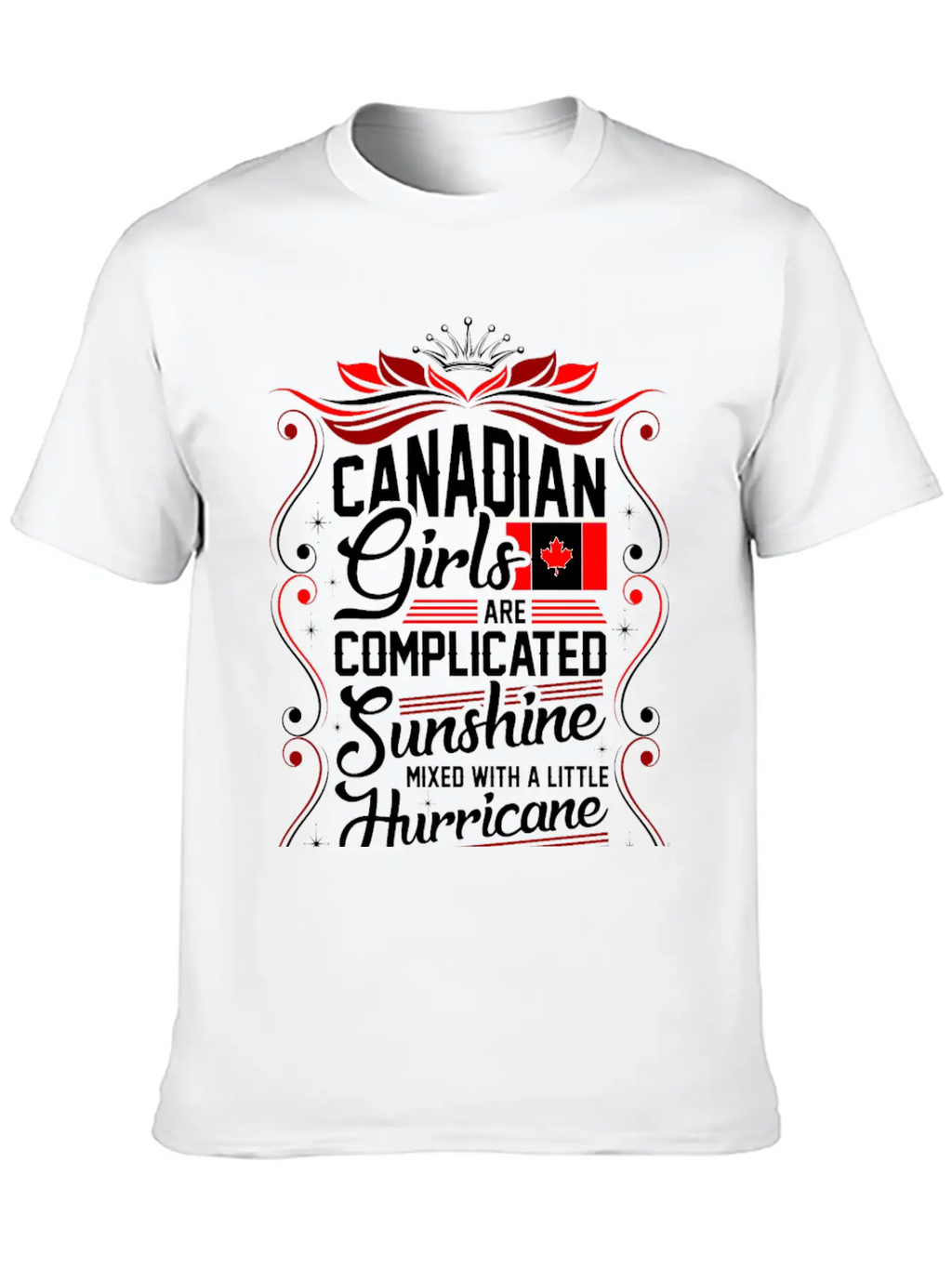 Canadian Girls Are Completed Sunshine Unisex Short Sleeve Soft Cotton T-Shirt – Casual Everyday Wear