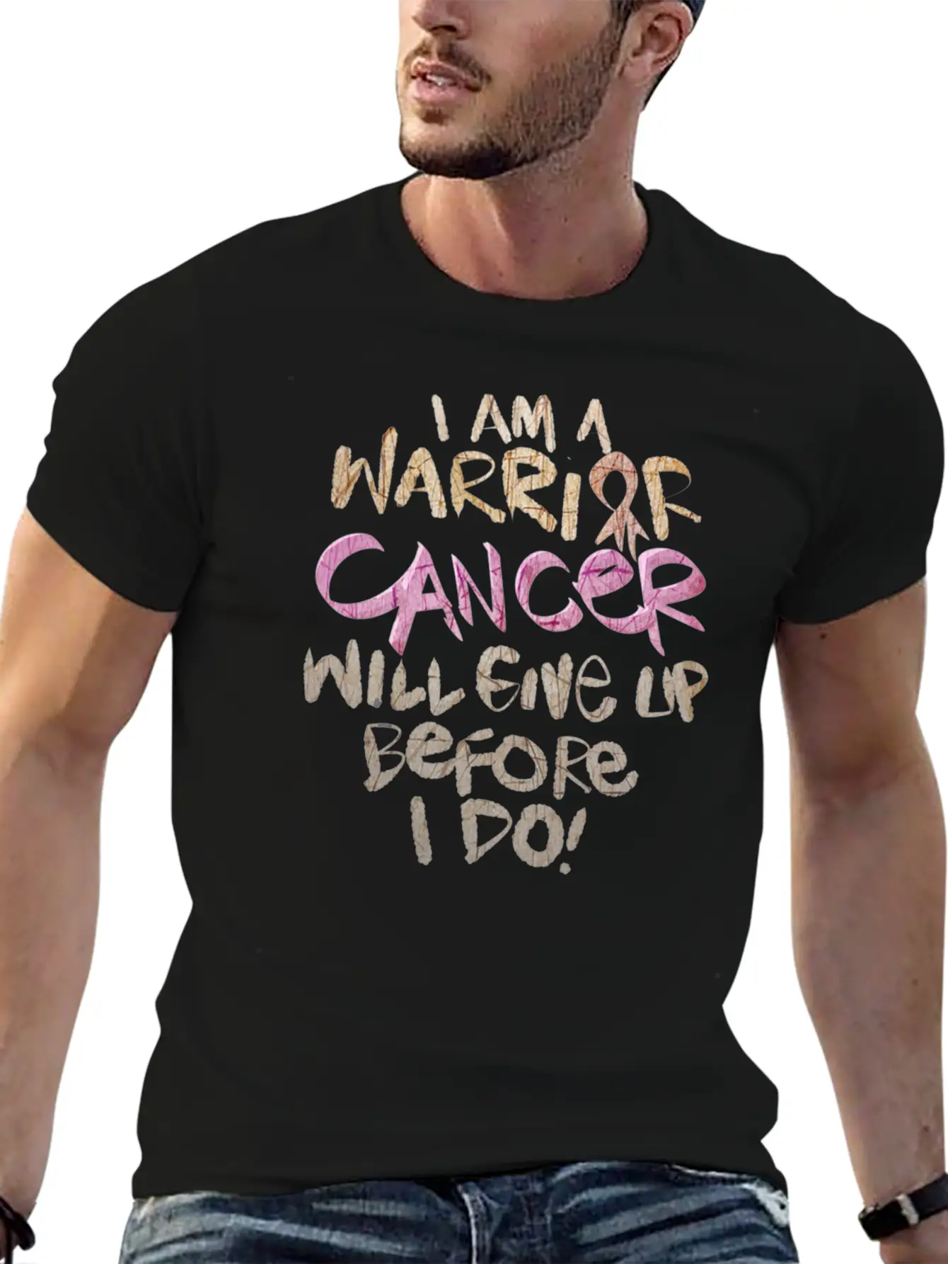 Cancer Awareness Unisex Short Sleeve Soft Cotton T-Shirt – Casual Everyday Wear