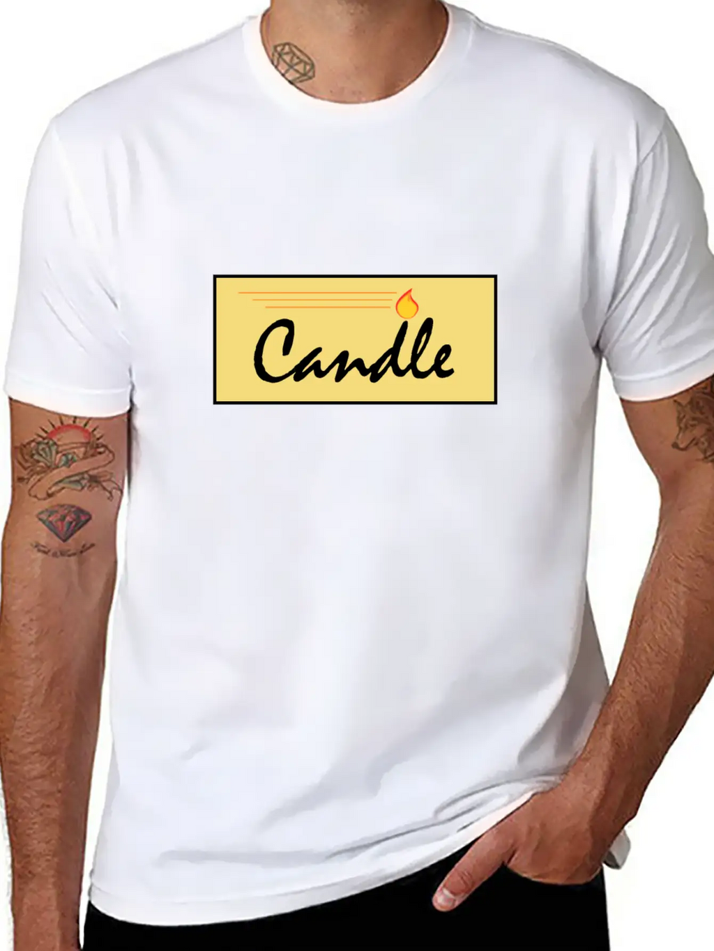 Candle Breathable Soft Cotton T-Shirt – Timeless Casual Look