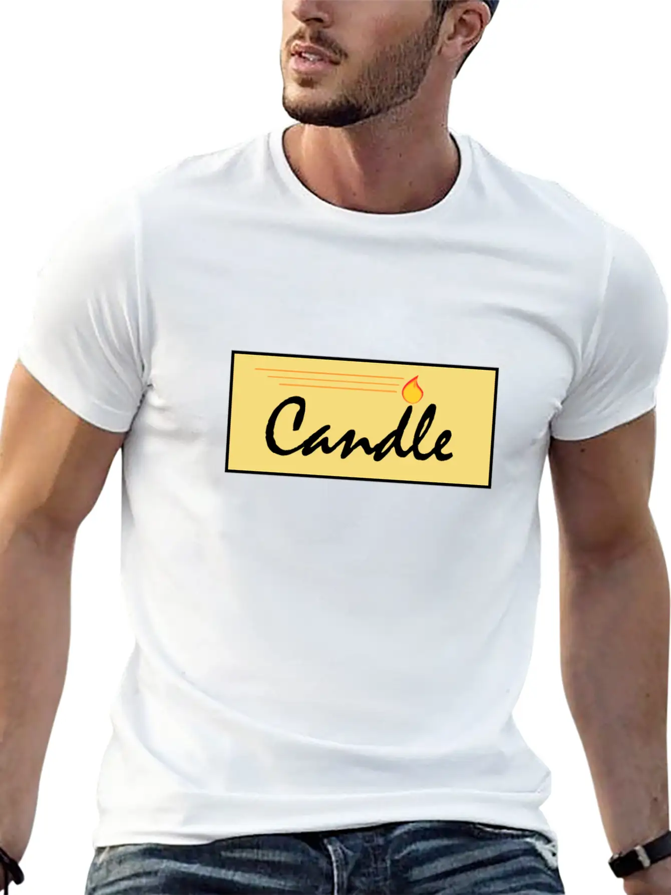 Candle Breathable Soft Cotton T-Shirt – Timeless Casual Look