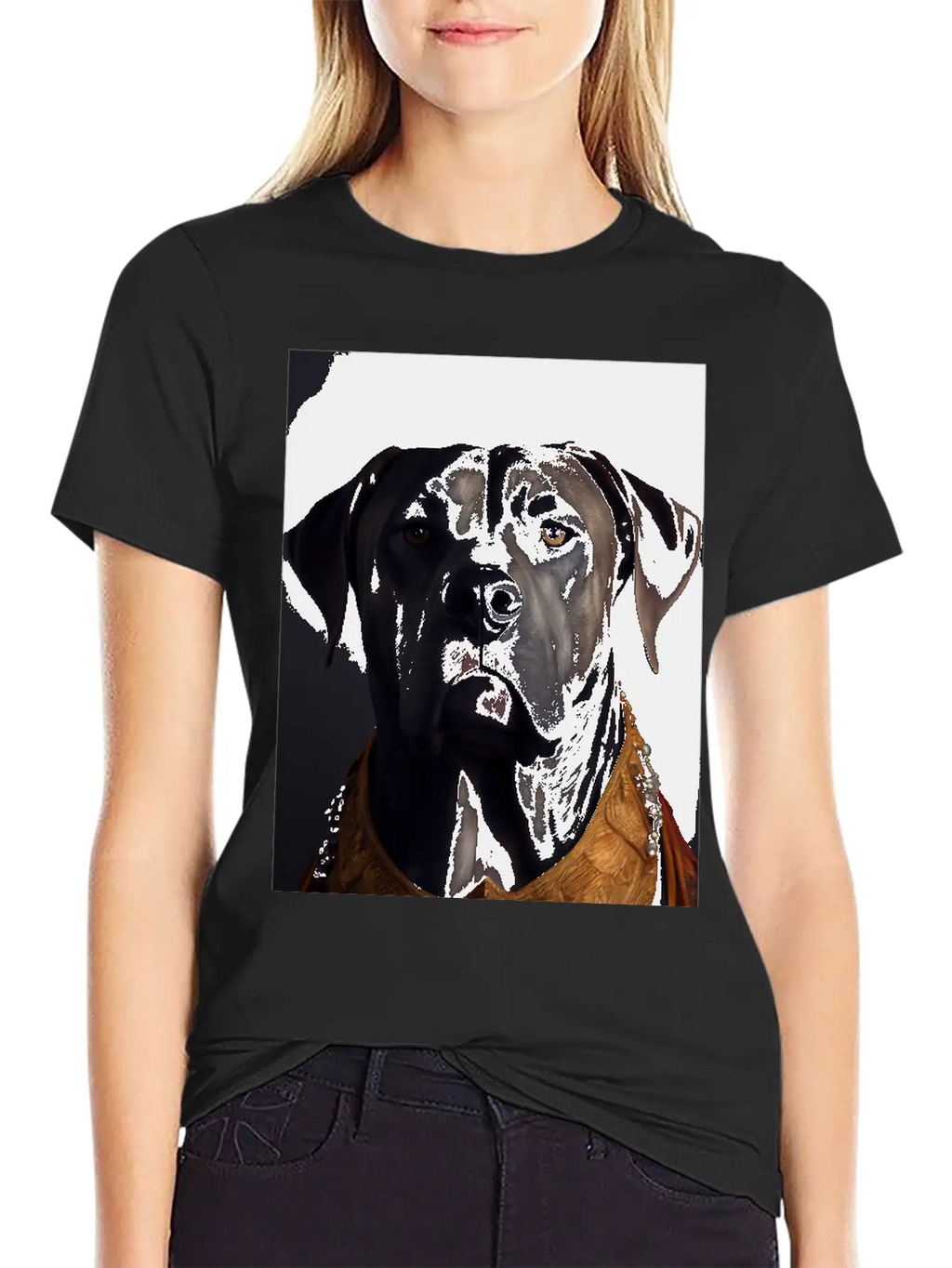 Cane Corso Dog Breed Portrait Royal Renaissance An Breathable Soft Cotton T-Shirt – Timeless Casual Look