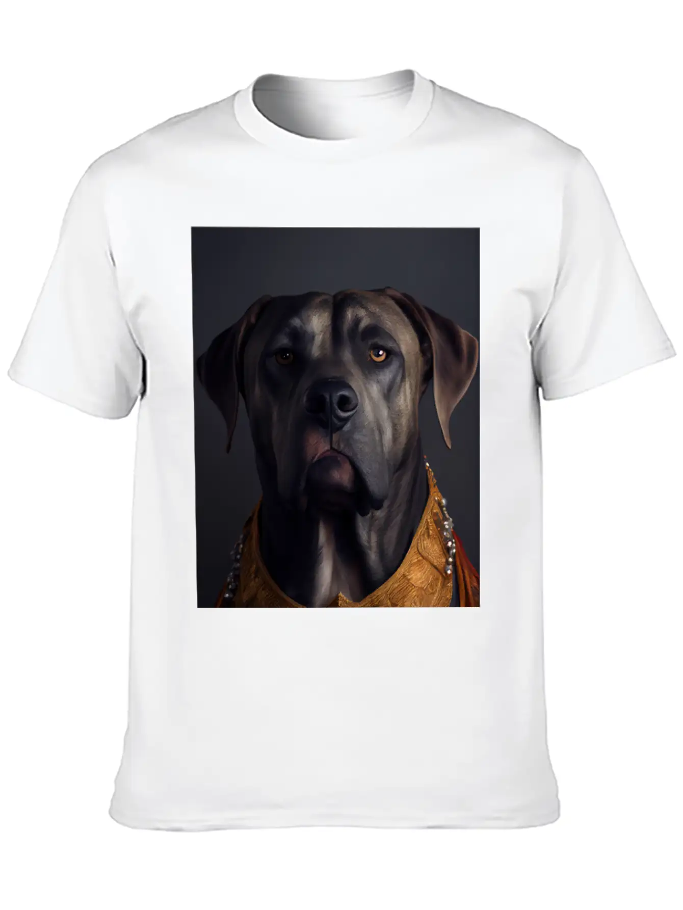 Cane Corso Dog Breed Portrait Royal Renaissance An Breathable Soft Cotton T-Shirt – Timeless Casual Look