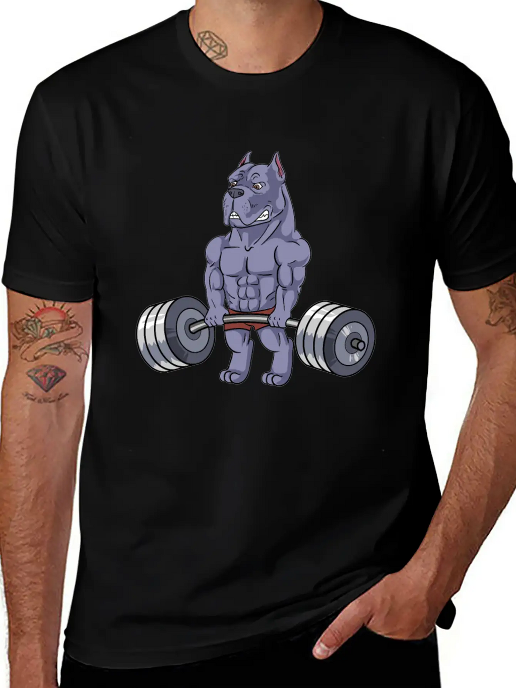Cane Corso Weight Fitness Training Dog School Unisex Short Sleeve Soft Cotton T-Shirt – Casual Everyday Wear