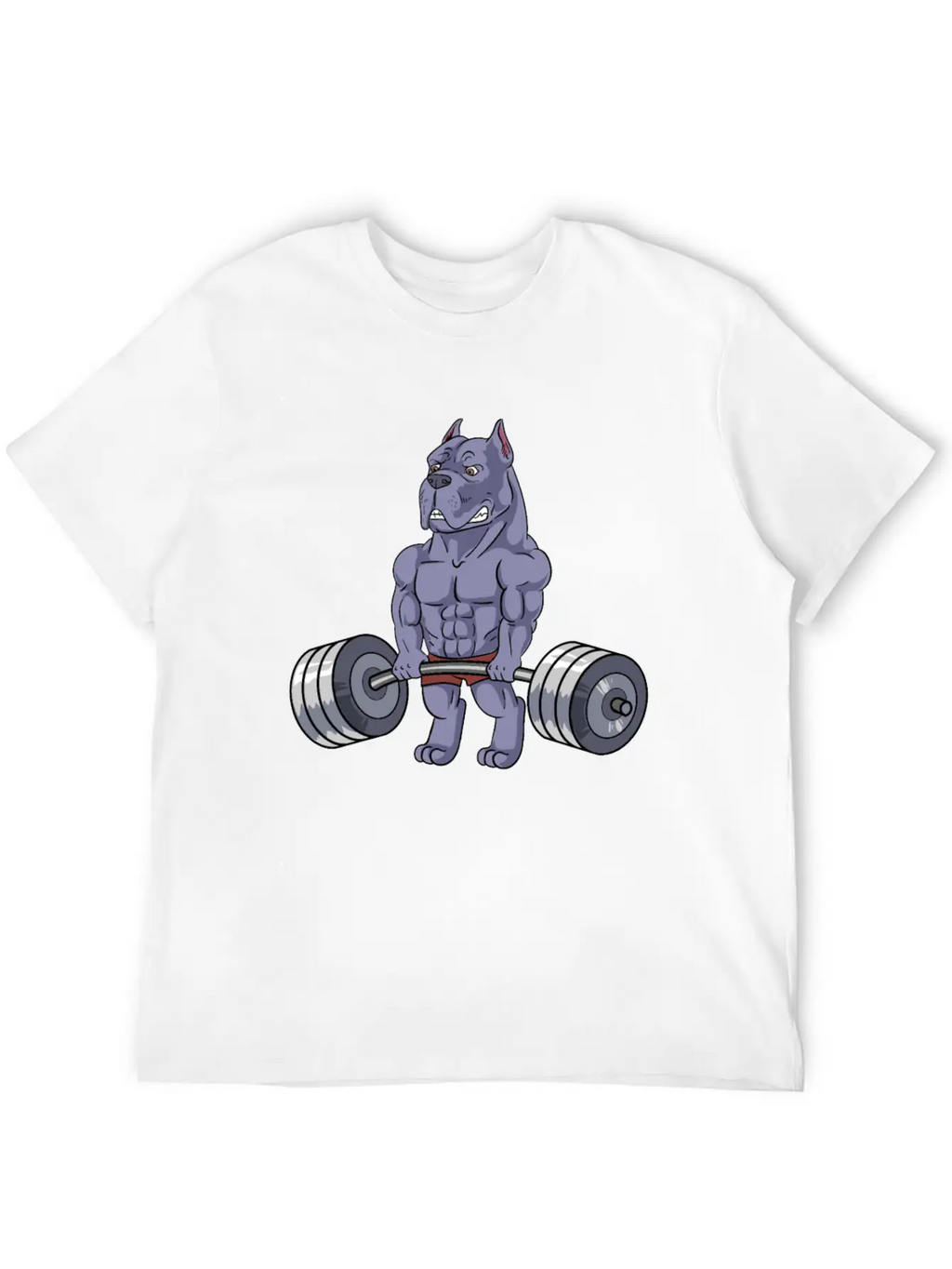 Cane Corso Weight Fitness Training Dog School Unisex Short Sleeve Soft Cotton T-Shirt – Casual Everyday Wear