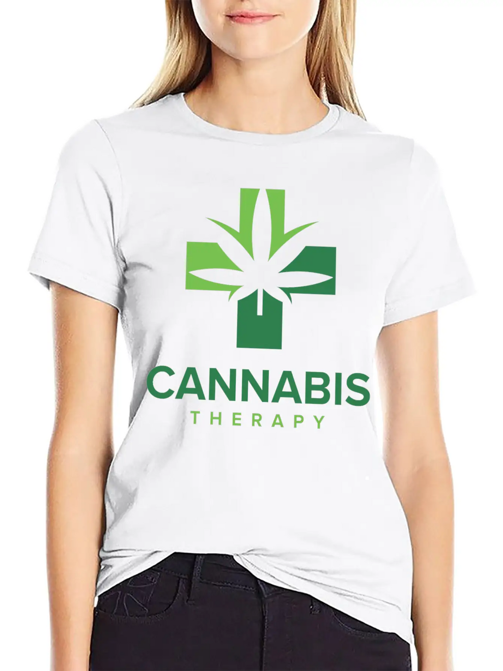 Cannabis Therapy Casual Graphic T-Shirt – Simple And Comfortable Daily Wear