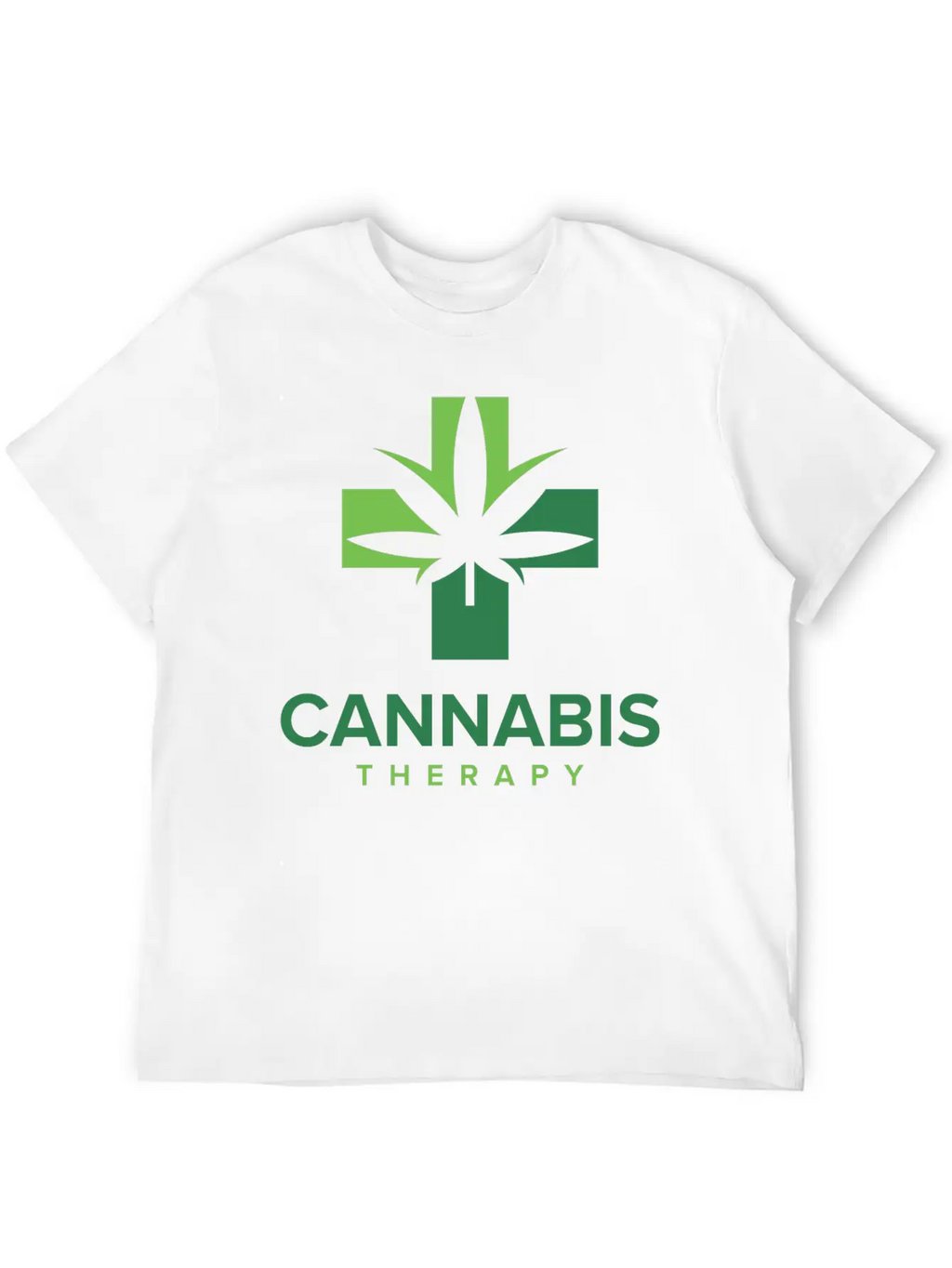 Cannabis Therapy Casual Graphic T-Shirt – Simple And Comfortable Daily Wear