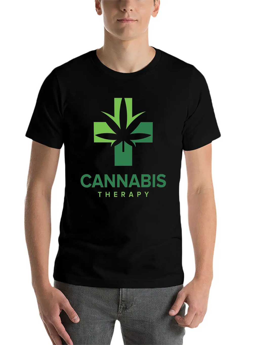 Cannabis Therapy Casual Graphic T-Shirt – Simple And Comfortable Daily Wear