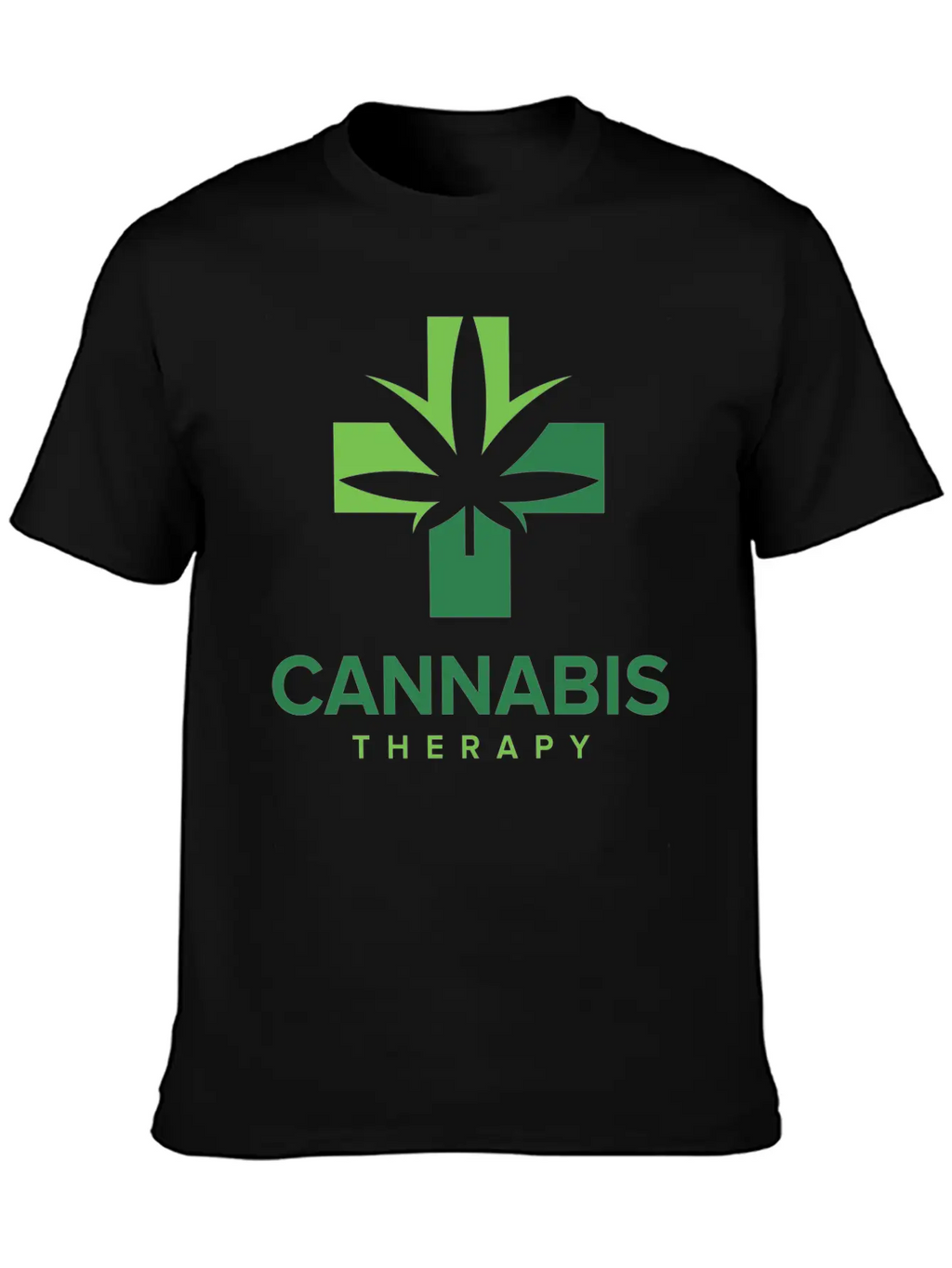 Cannabis Therapy Casual Graphic T-Shirt – Simple And Comfortable Daily Wear