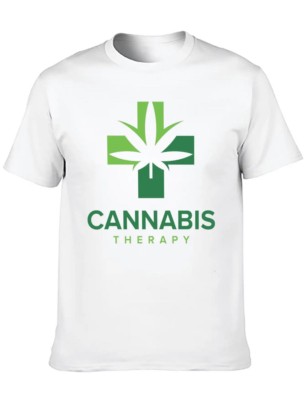 Cannabis Therapy Casual Graphic T-Shirt – Simple And Comfortable Daily Wear