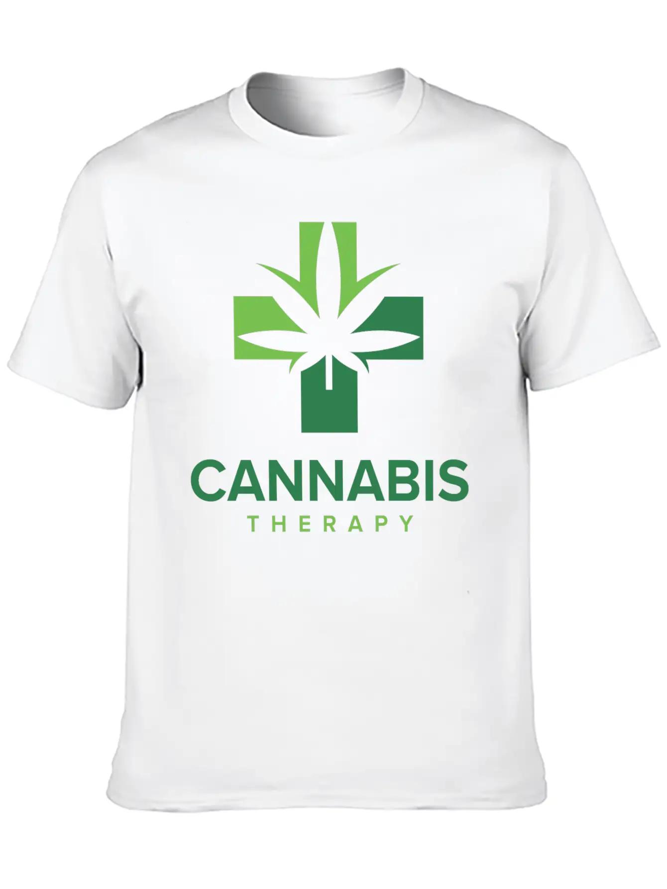 Cannabis Therapy Casual Graphic T-Shirt – Simple And Comfortable Daily Wear