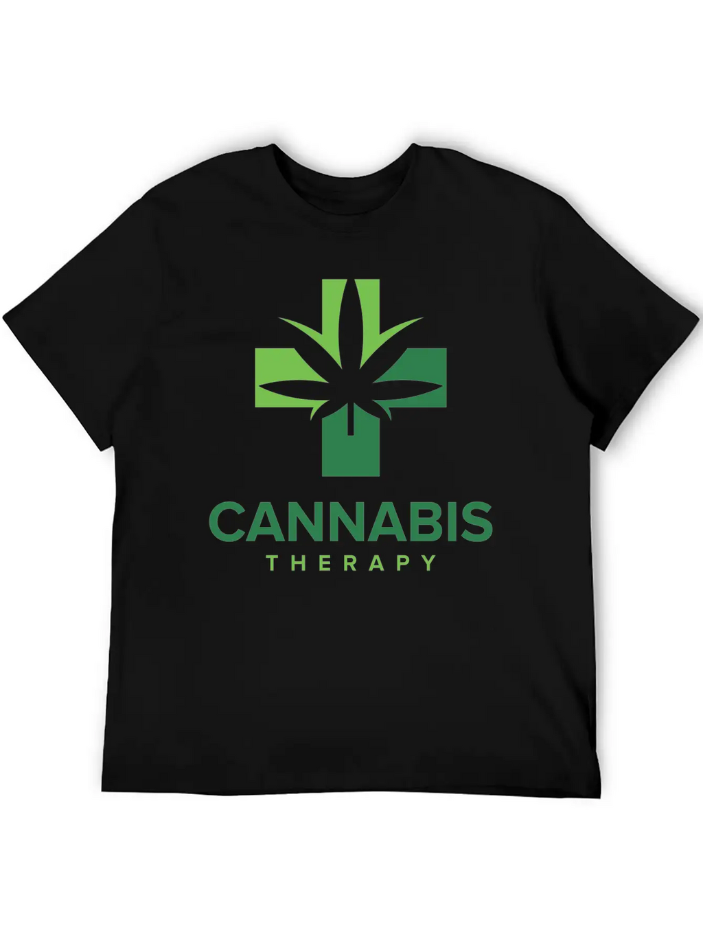 Cannabis Therapy Casual Graphic T-Shirt – Simple And Comfortable Daily Wear