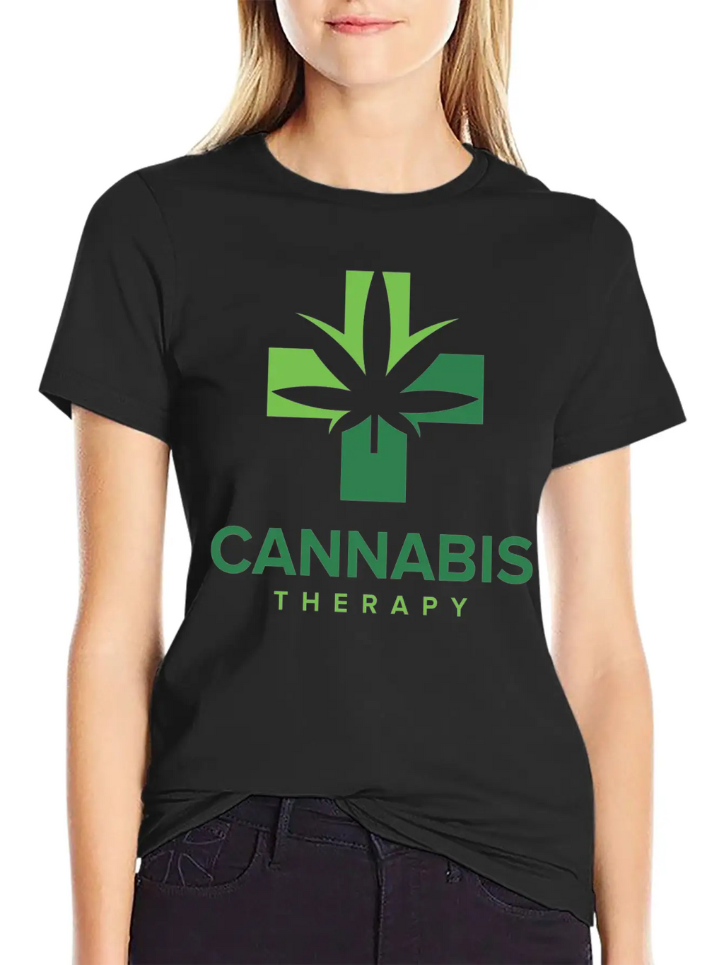 Cannabis Therapy Casual Graphic T-Shirt – Simple And Comfortable Daily Wear