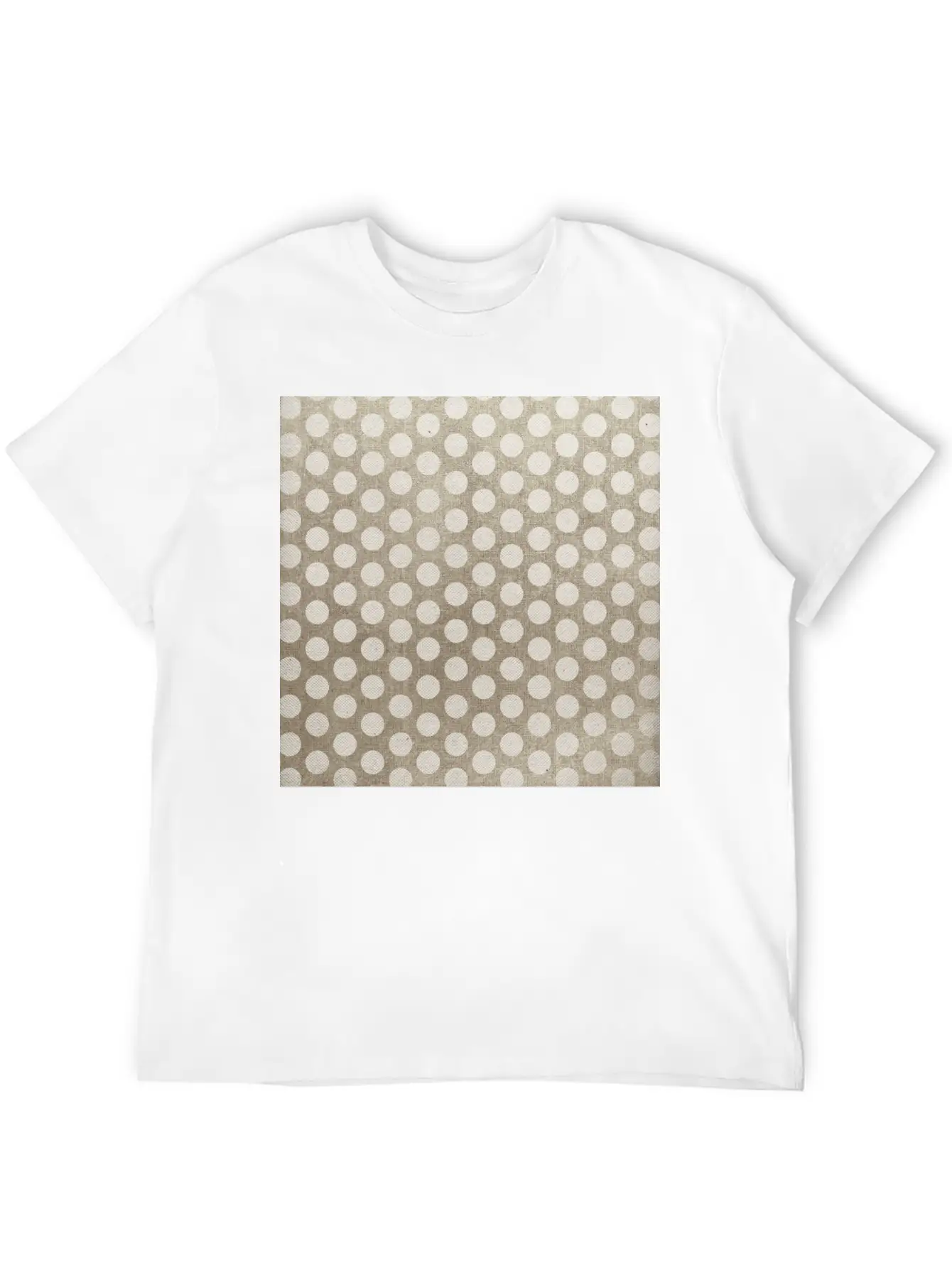 Canvas Design With Circles And A Great Texture Unisex Casual T-Shirt – Clean Design For Daily Comfort