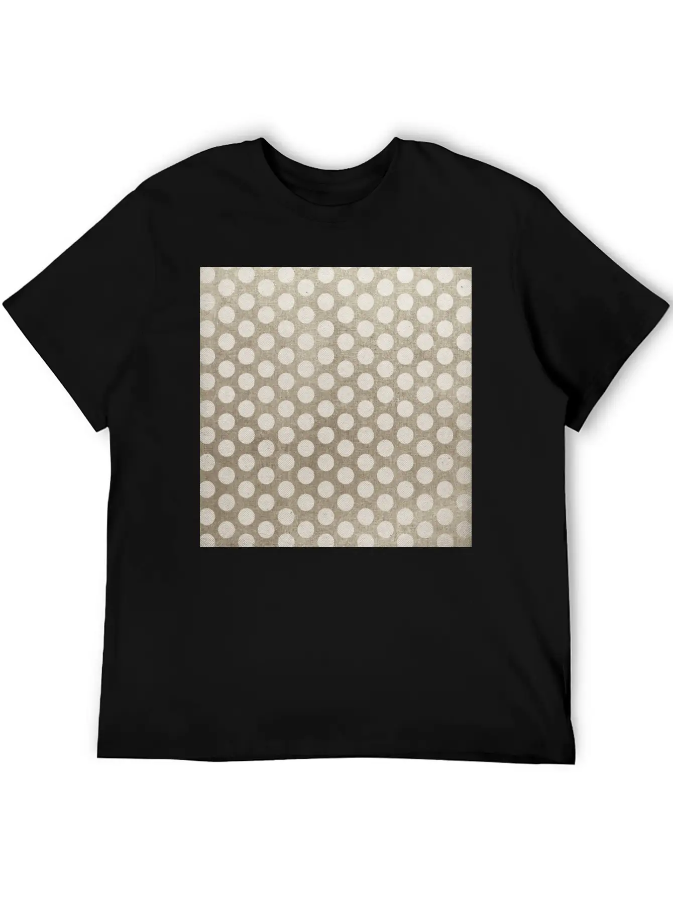 Canvas Design With Circles And A Great Texture Unisex Casual T-Shirt – Clean Design For Daily Comfort
