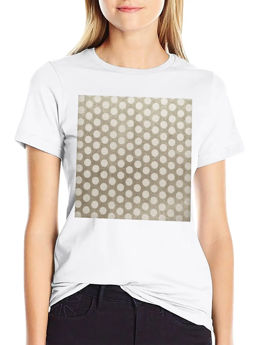 Canvas Design With Circles And A Great Texture Unisex Casual T-Shirt – Clean Design For Daily Comfort