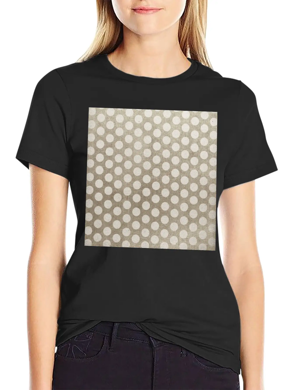 Canvas Design With Circles And A Great Texture Unisex Casual T-Shirt – Clean Design For Daily Comfort