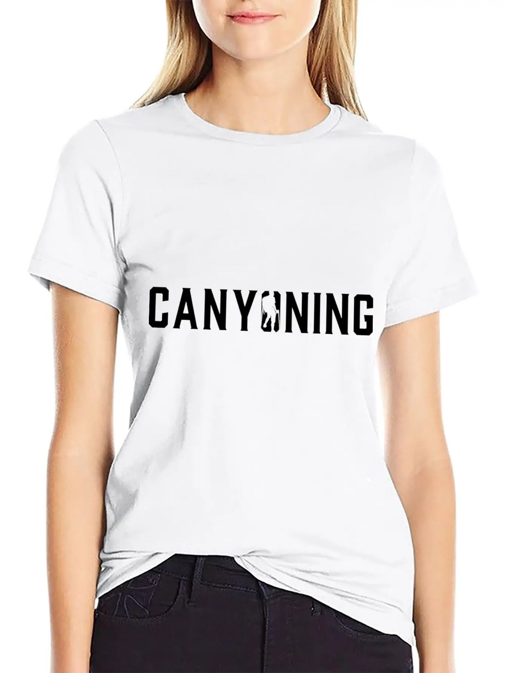 Canyoning Gift Ideas Natur Moutanins Women Casual Graphic T-Shirt – Simple And Comfortable Daily Wear