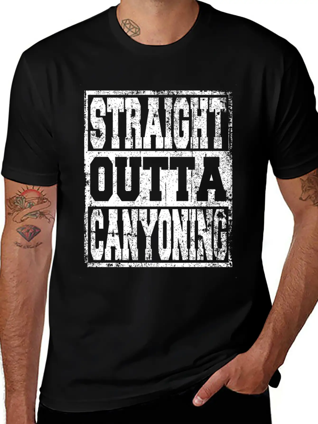 Canyoning Saying Funny Unisex Casual T-Shirt – Clean Design For Daily Comfort