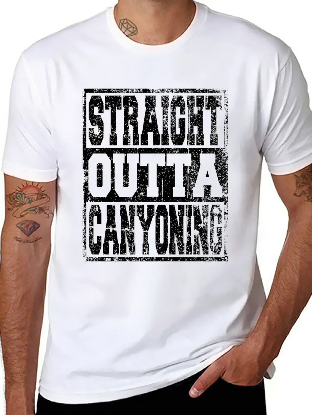 Canyoning Saying Funny Unisex Casual T-Shirt – Clean Design For Daily Comfort