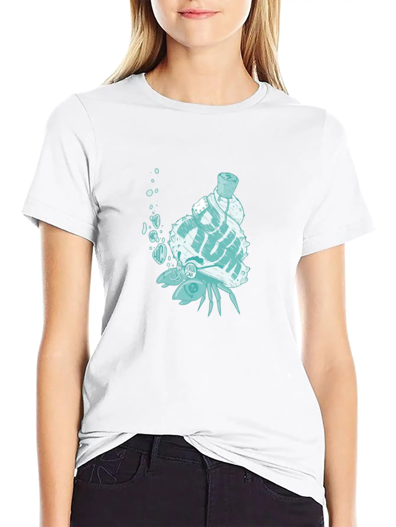 Captain Hermit Crab Is Drucking Funk Essential Cotton Tee For Daily Outfits – Unisex Style