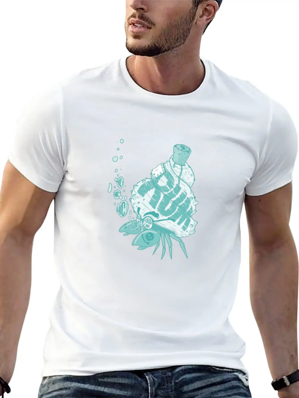 Captain Hermit Crab Is Drucking Funk Essential Cotton Tee For Daily Outfits – Unisex Style