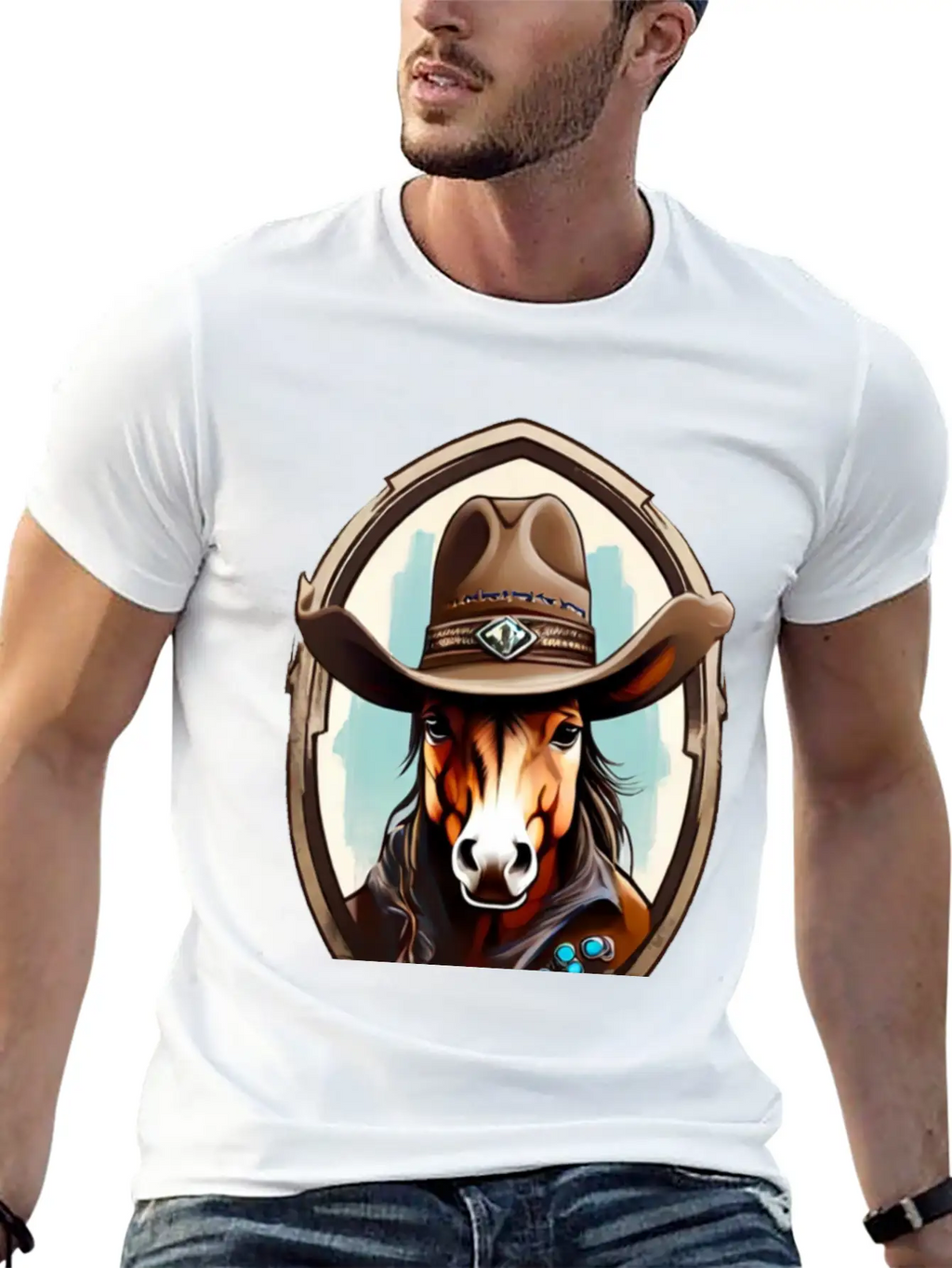 Captain Horse Unisex Casual T-Shirt – Clean Design For Daily Comfort
