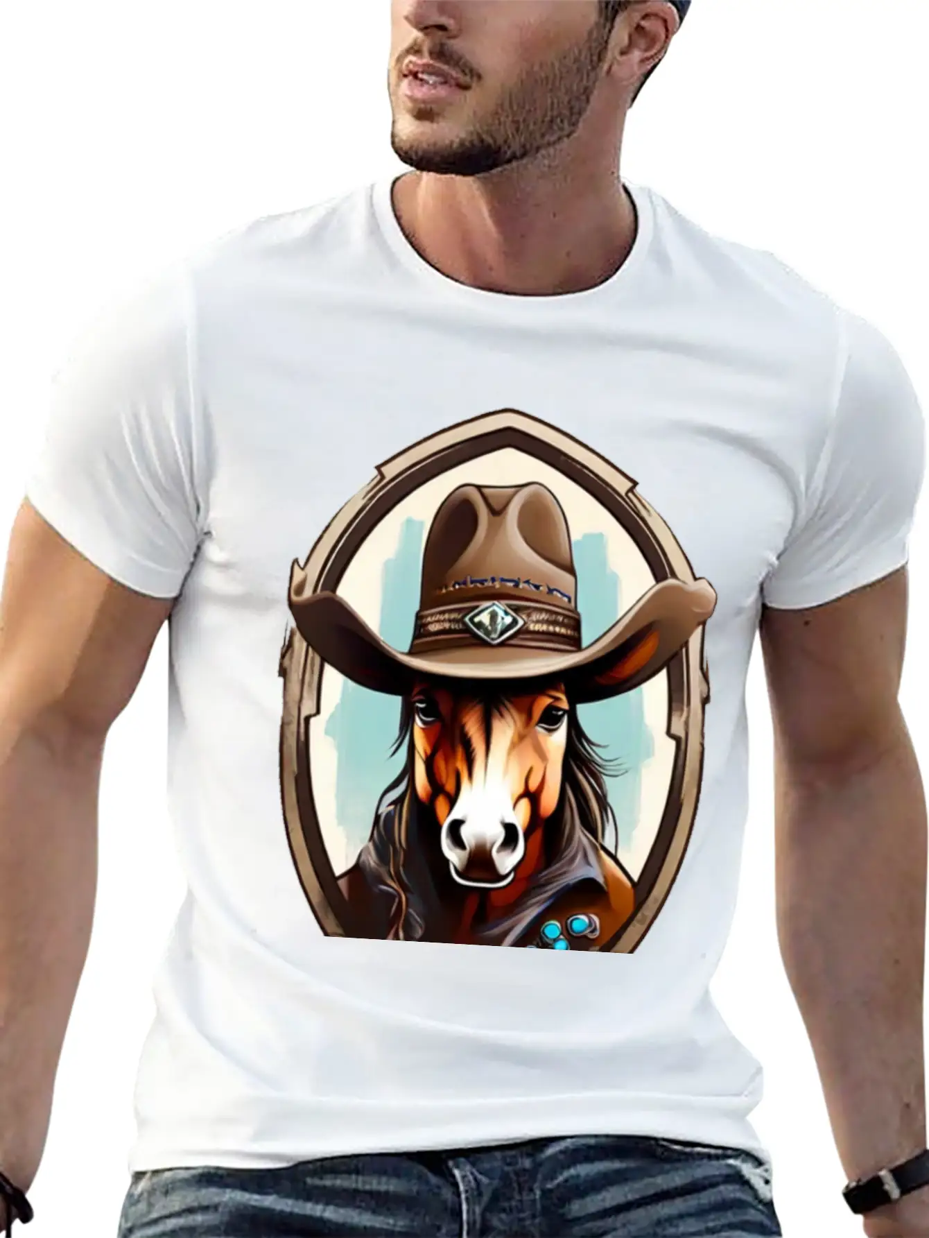 Captain Horse Unisex Casual T-Shirt – Clean Design For Daily Comfort
