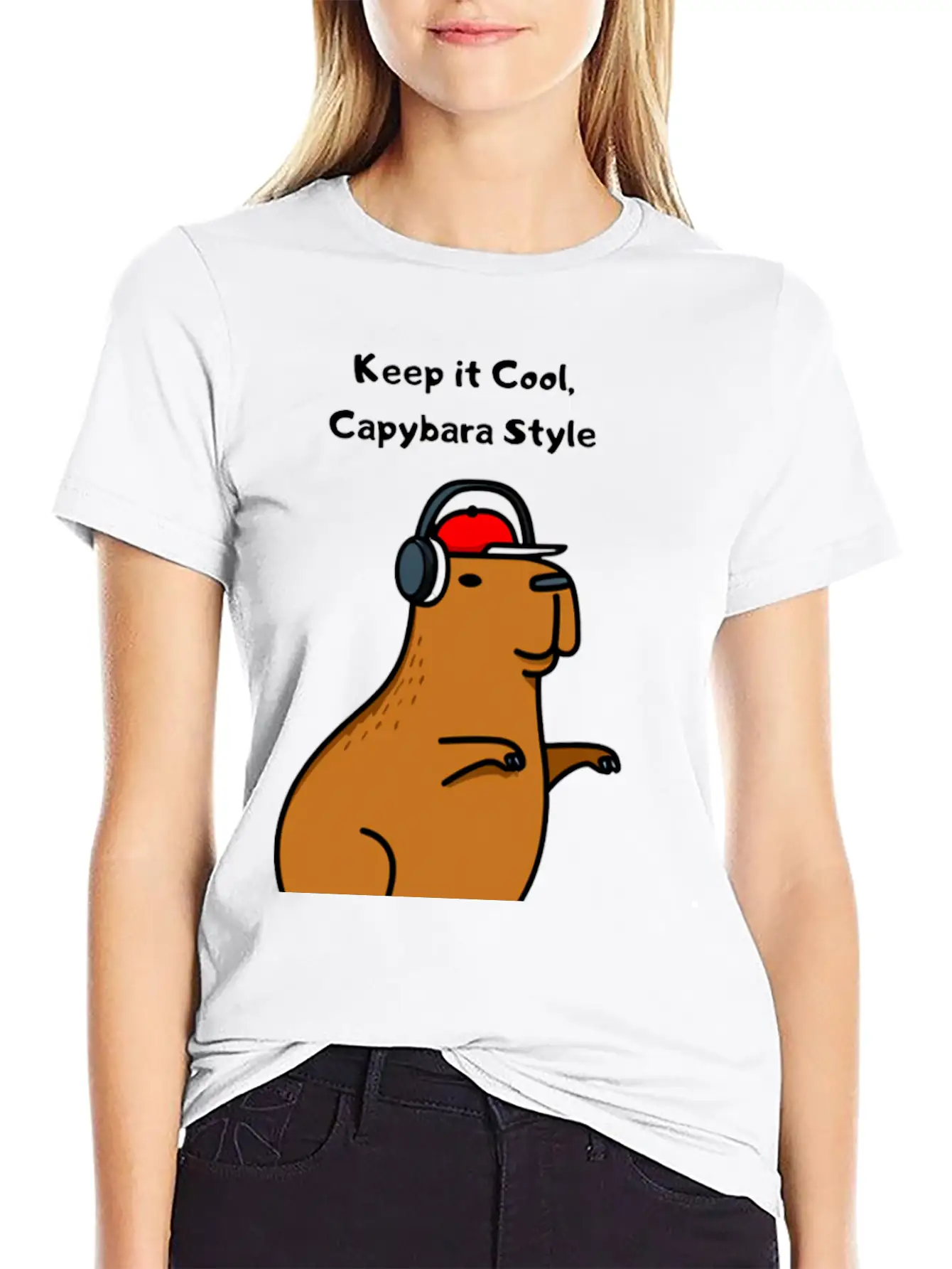CAPYBARA STYLE Unisex Casual T-Shirt – Clean Design For Daily Comfort