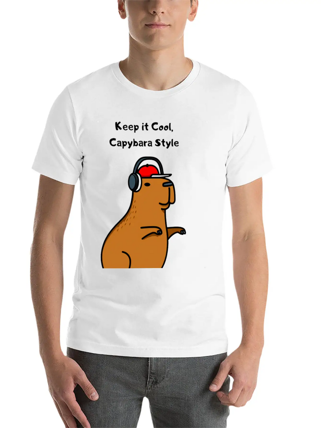 CAPYBARA STYLE Unisex Casual T-Shirt – Clean Design For Daily Comfort