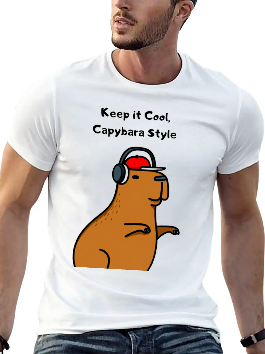 CAPYBARA STYLE Unisex Casual T-Shirt – Clean Design For Daily Comfort