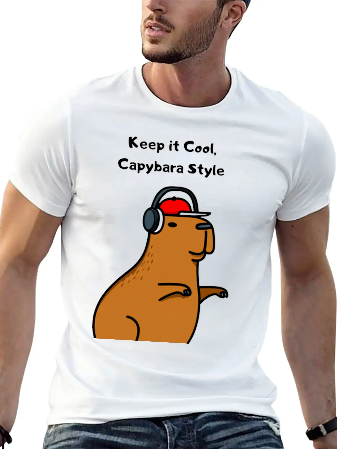 CAPYBARA STYLE Unisex Casual T-Shirt – Clean Design For Daily Comfort