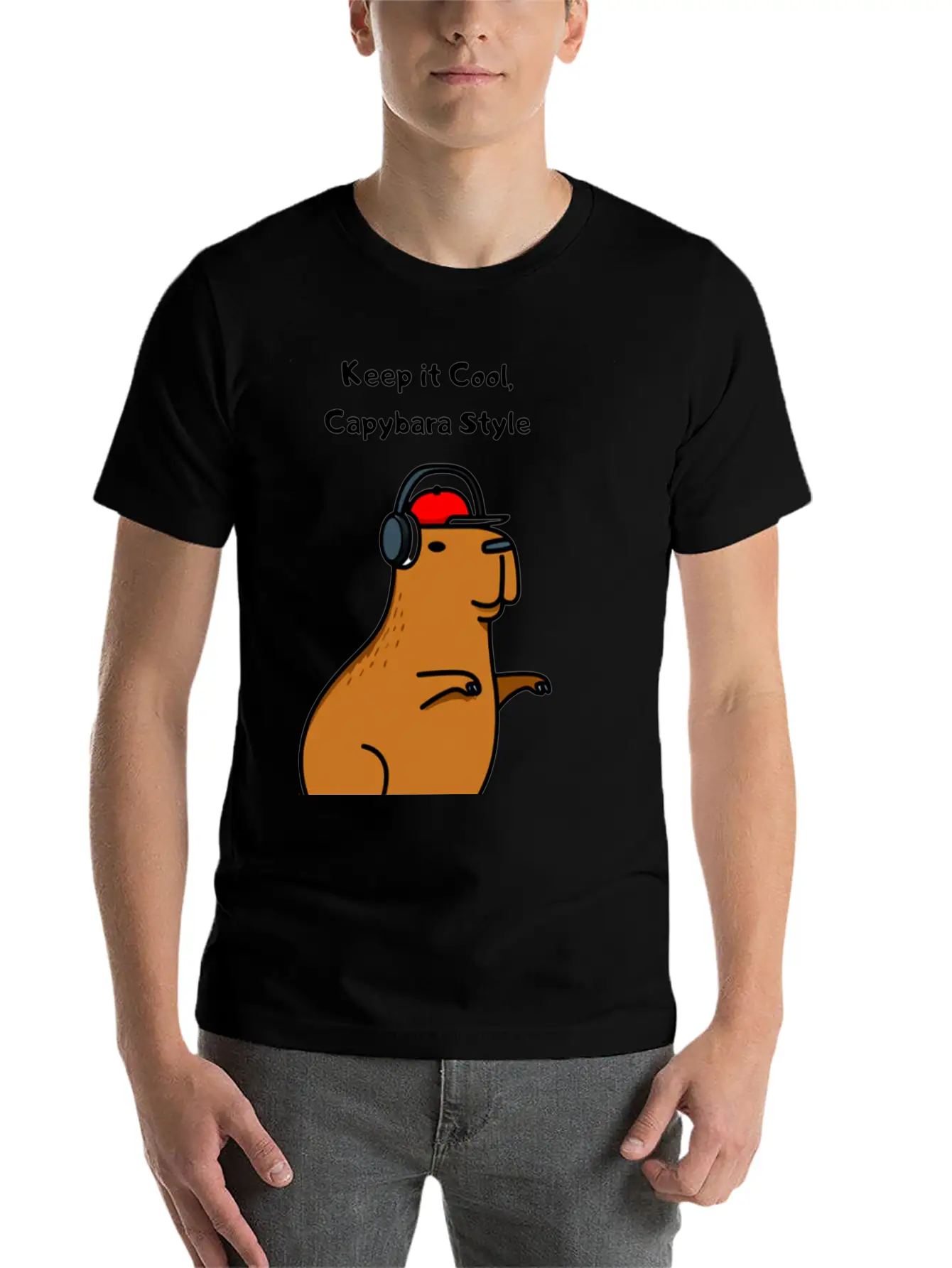 CAPYBARA STYLE Unisex Casual T-Shirt – Clean Design For Daily Comfort