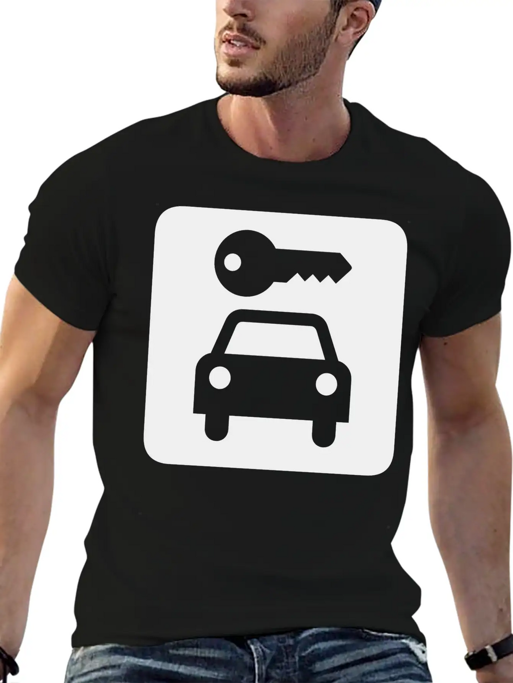 Car Rental Breathable Soft Cotton T-Shirt – Timeless Casual Look