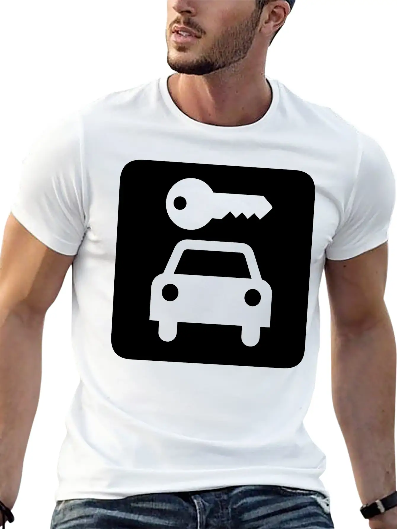Car Rental Breathable Soft Cotton T-Shirt – Timeless Casual Look