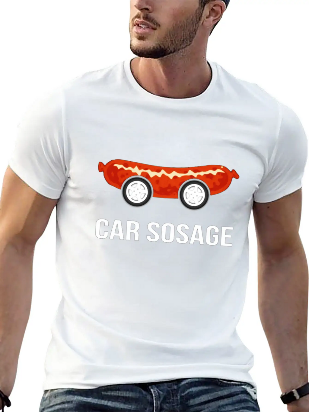 Car Sosage Tshirt Unisex Casual T-Shirt – Clean Design For Daily Comfort