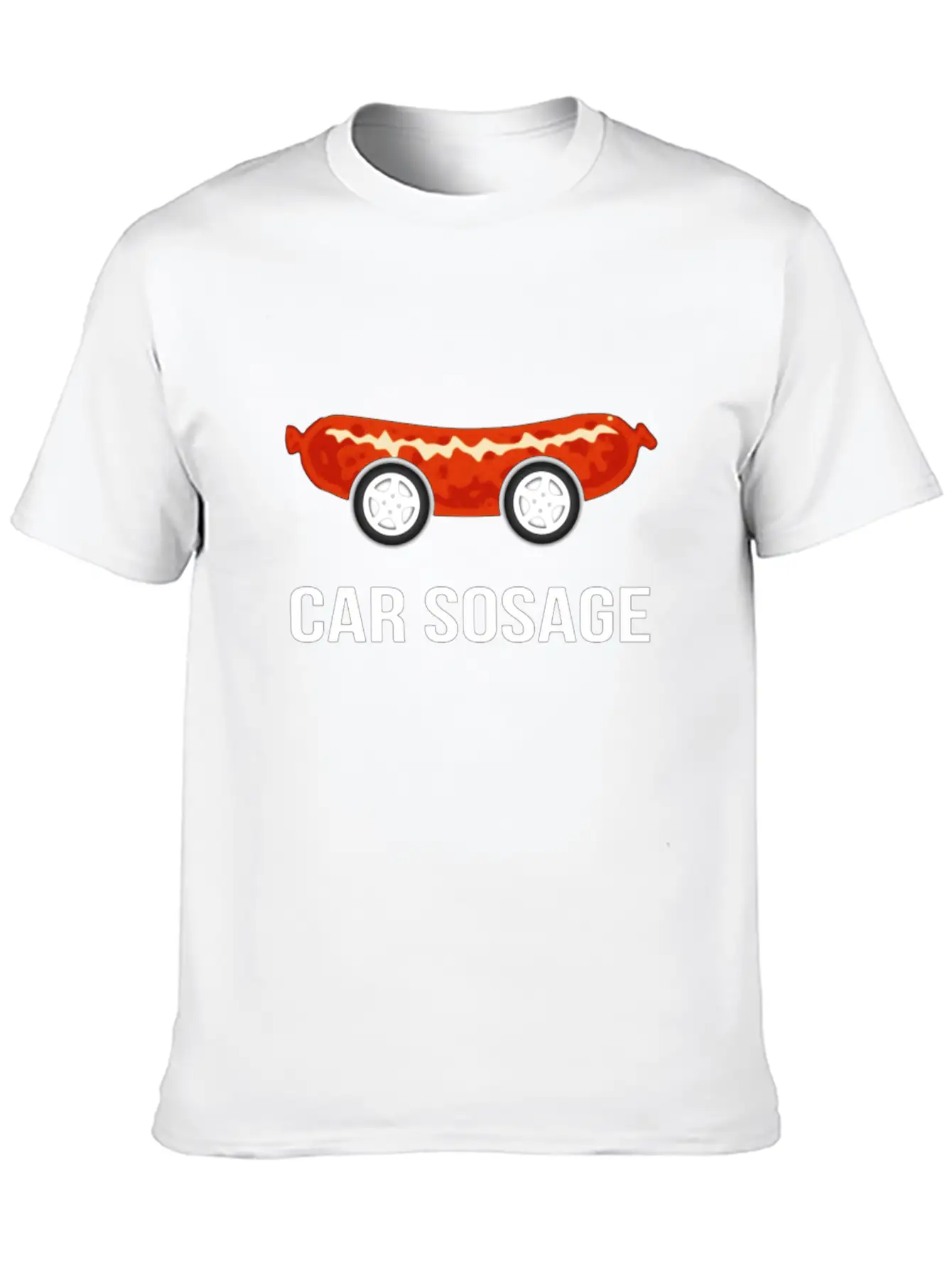 Car Sosage Tshirt Unisex Casual T-Shirt – Clean Design For Daily Comfort