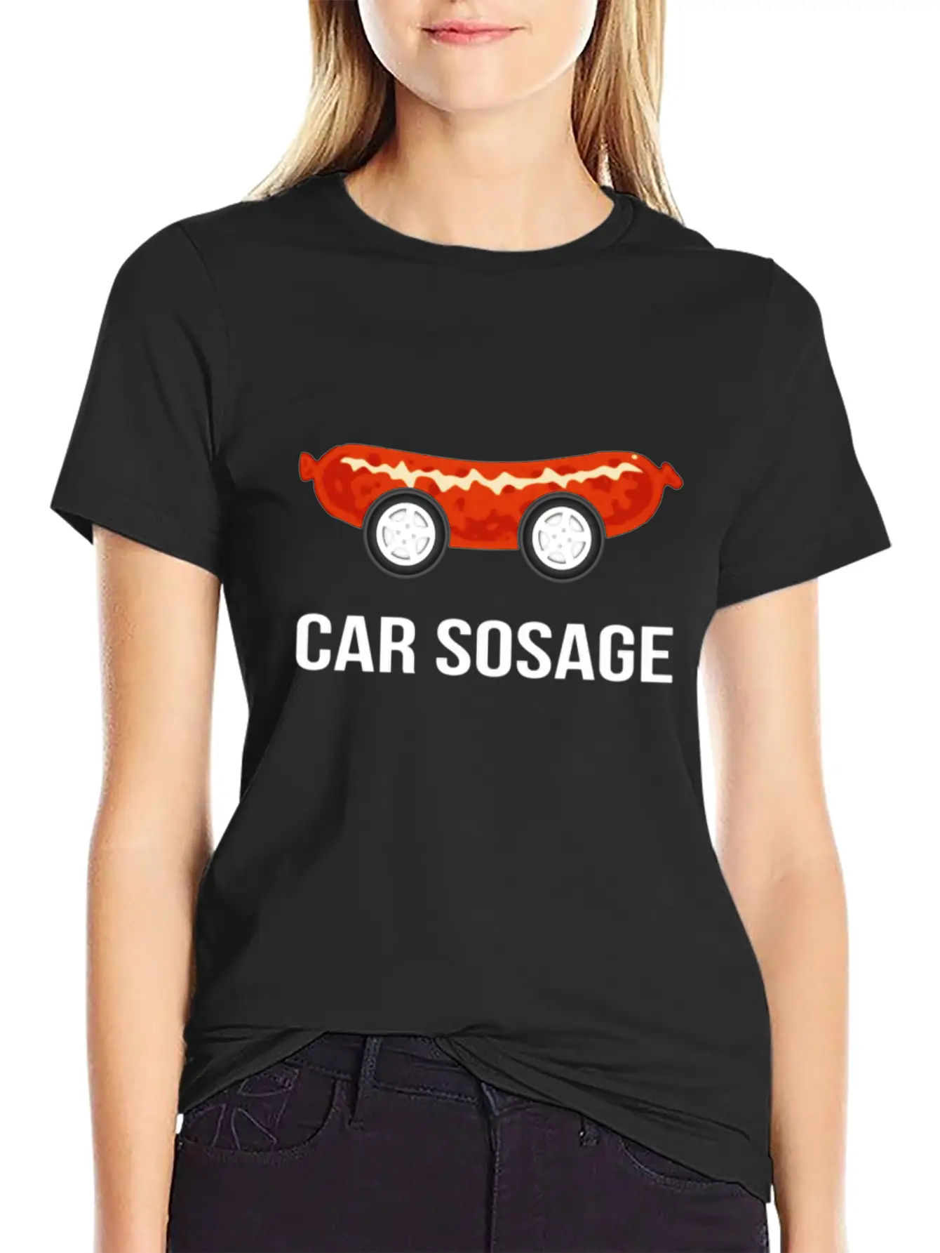 Car Sosage Tshirt Unisex Casual T-Shirt – Clean Design For Daily Comfort