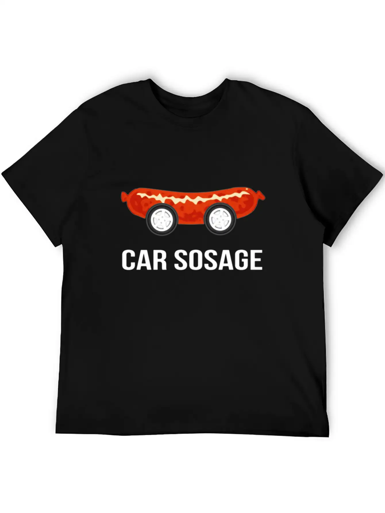 Car Sosage Tshirt Unisex Casual T-Shirt – Clean Design For Daily Comfort