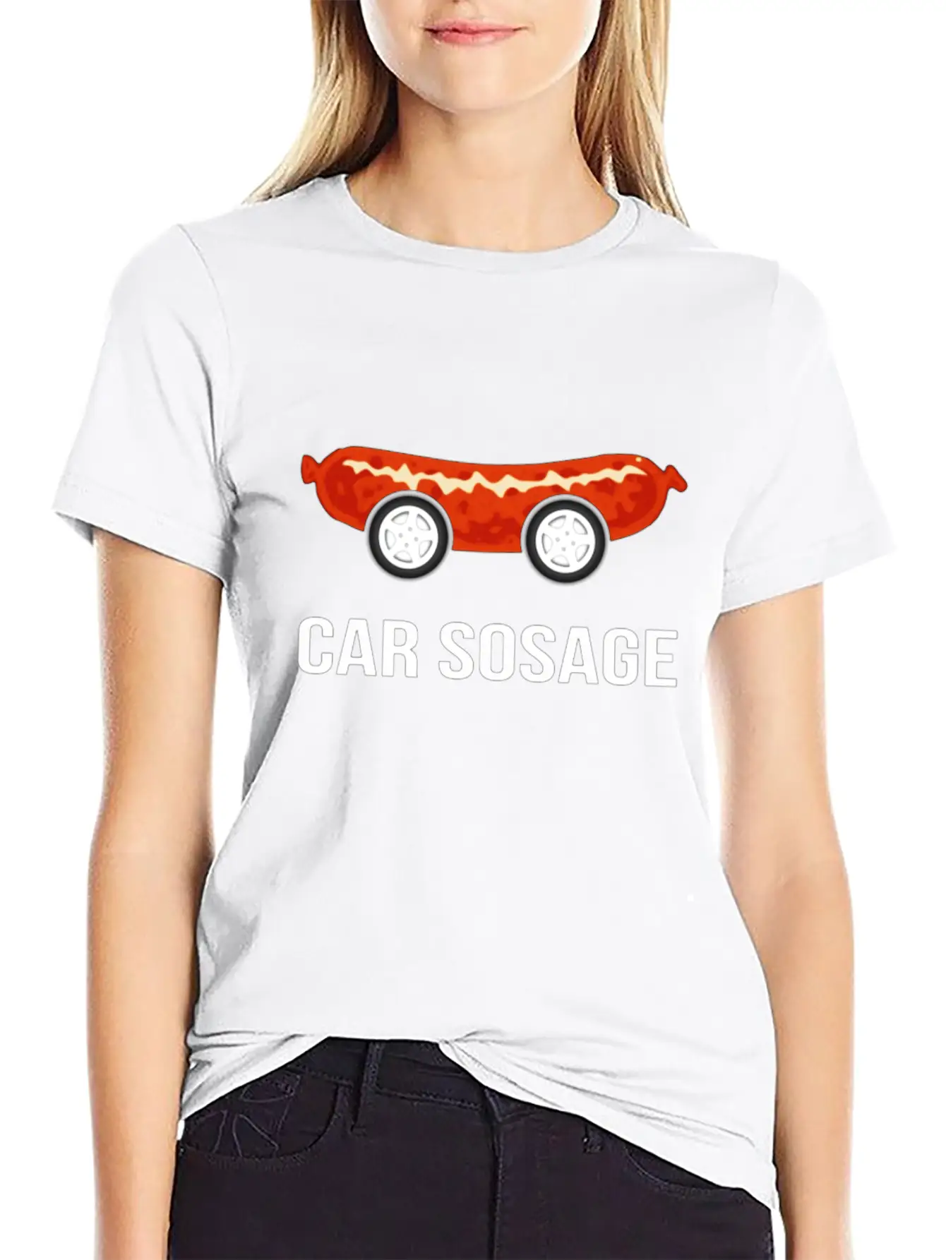 Car Sosage Tshirt Unisex Casual T-Shirt – Clean Design For Daily Comfort