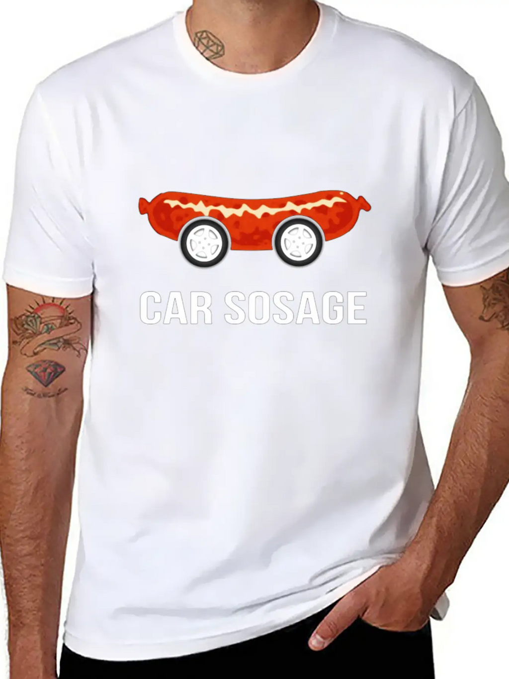 Car Sosage Tshirt Unisex Casual T-Shirt – Clean Design For Daily Comfort