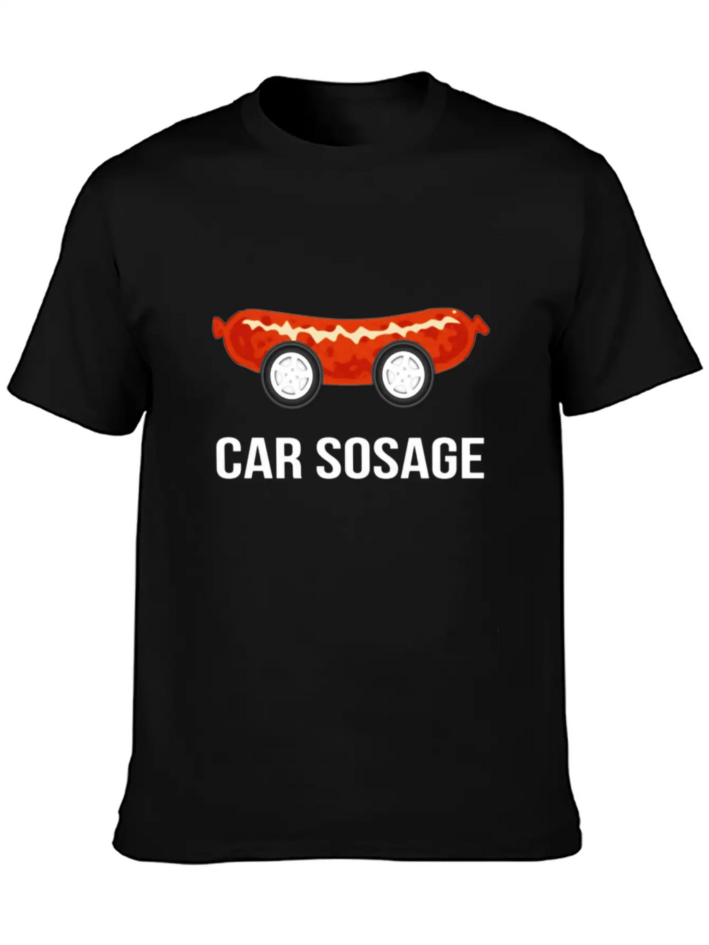 Car Sosage Tshirt Unisex Casual T-Shirt – Clean Design For Daily Comfort