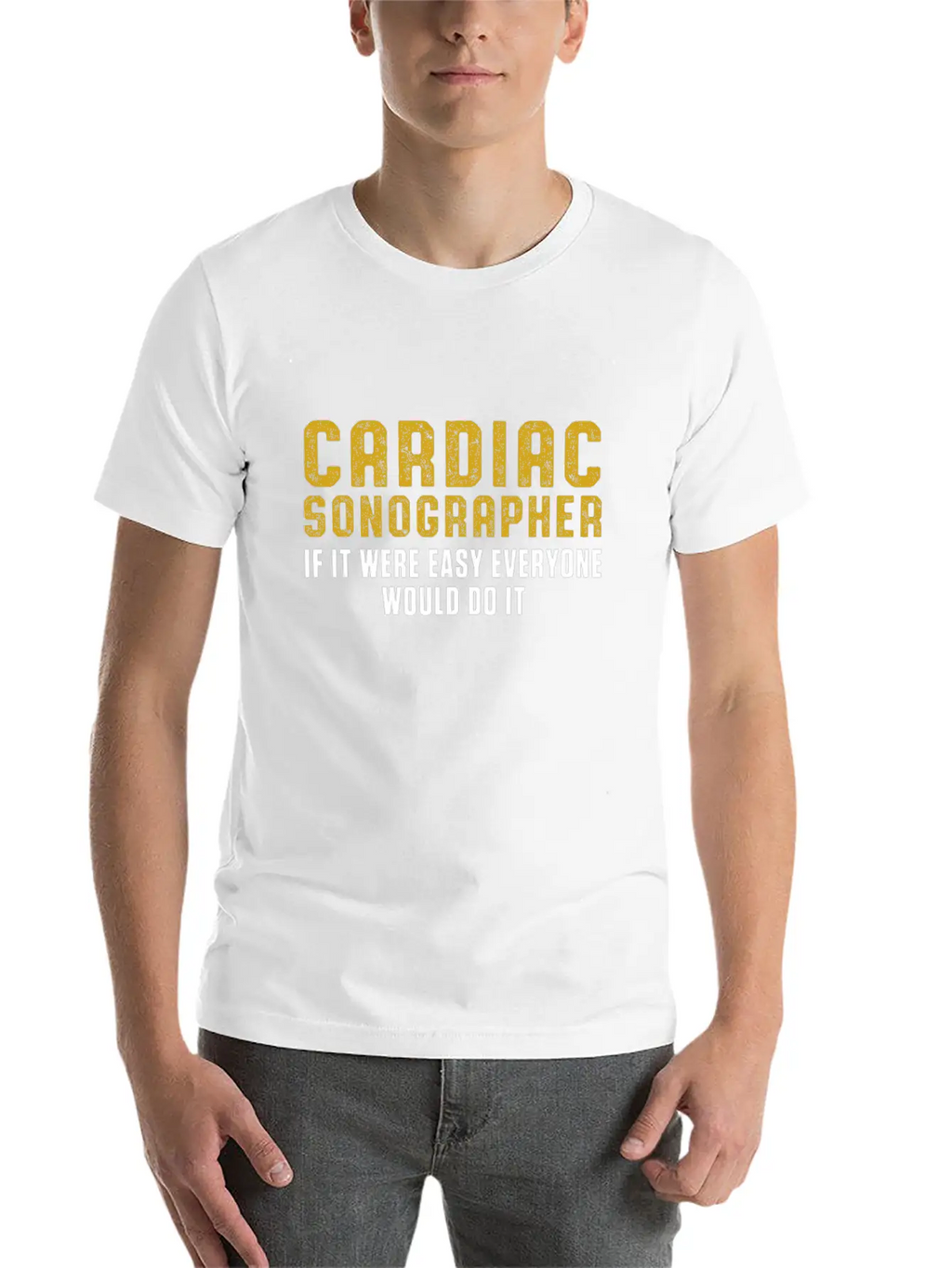 Cardiac Sonographer Echo Tech Do RDCS Graphic Unisex Casual T-Shirt – Clean Design For Daily Comfort